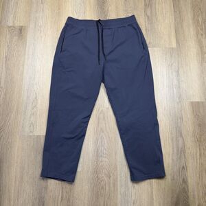 Public Rec Pants Mens 36x28 Blue Performance Stretch Track Jogger Zip Pockets